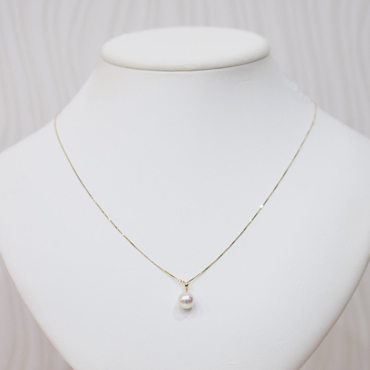 【K10 / K18 / Pt850】Rare White pink 7.5mm - 8.5mm Seawater Real Akoya Pearl Venetian necklace AkoyaPearl Japan あこや 真珠