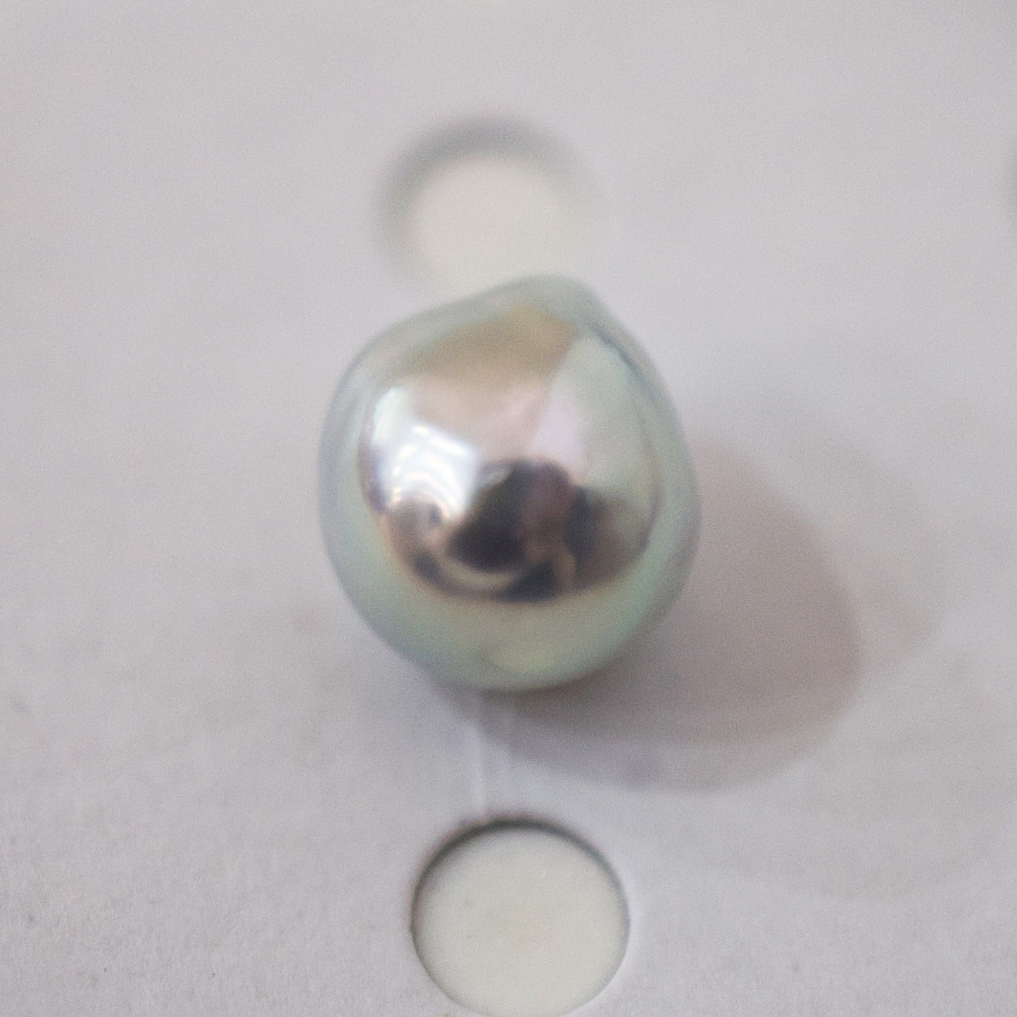 Pendant top Only Natural color 9.8mm Baroque pearl 1pc real akoya pearl Japan Japanese reenspearl あこや 真珠