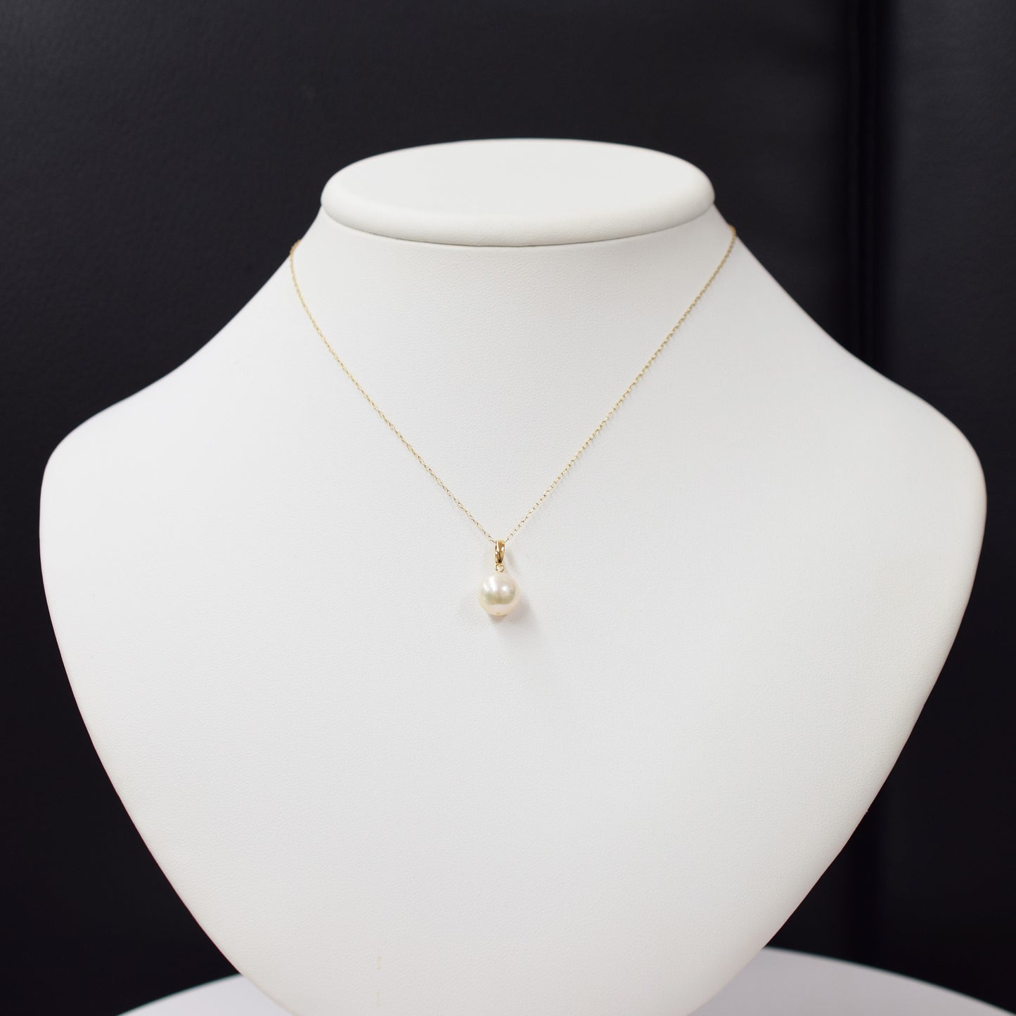 Hanadama rank White pink 8mm - 9.5mm pendant necklace Akoya Pearl K10YG K18YG Real Japan Seawater pearl reenspearl akoyapearl