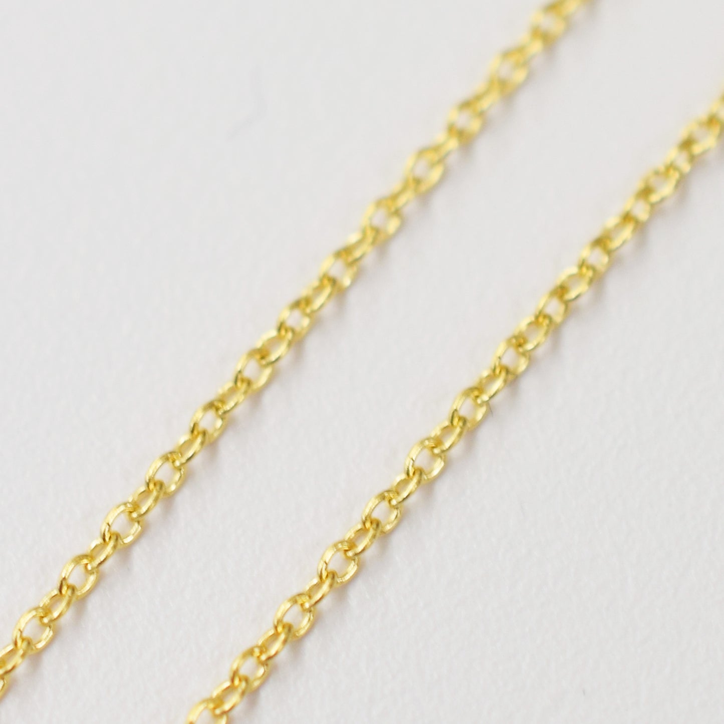 Only metal fittings K18YG chain necklace Metal fitting L size
