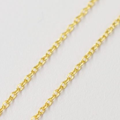 Only metal fittings K18YG chain necklace Metal fitting L size