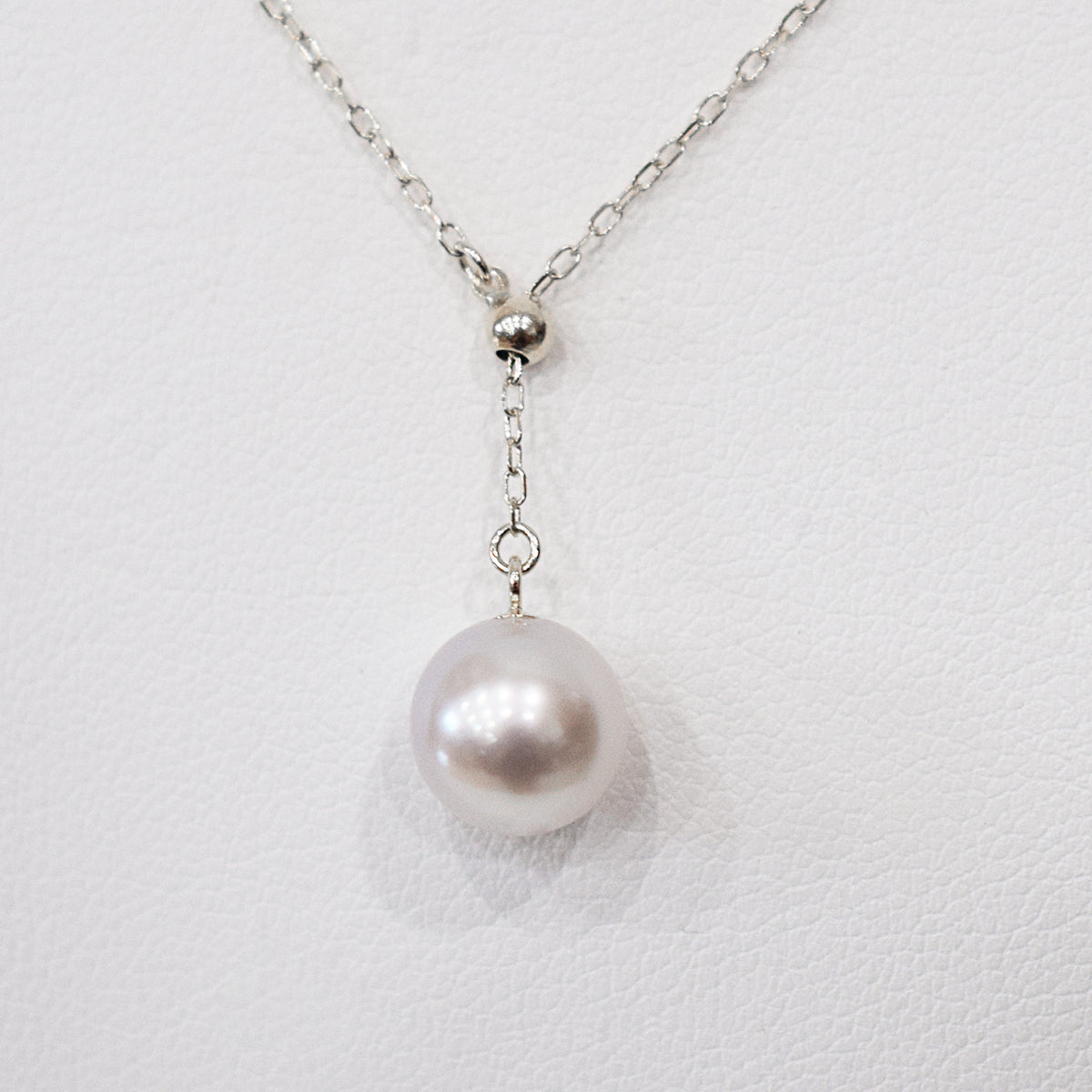 【K10YG / K10WG / K18YG / Pt850】Rare Natural color rank 8mm - 8.5mm Azuki chain Necklace Akoyapearl Japan あこや 真珠