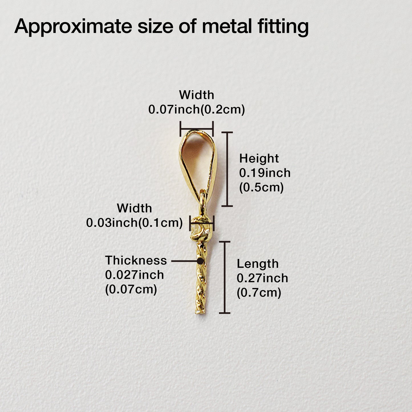 Only metal fittings 0.01ct K18YG Diamond Pendant top SIK0005