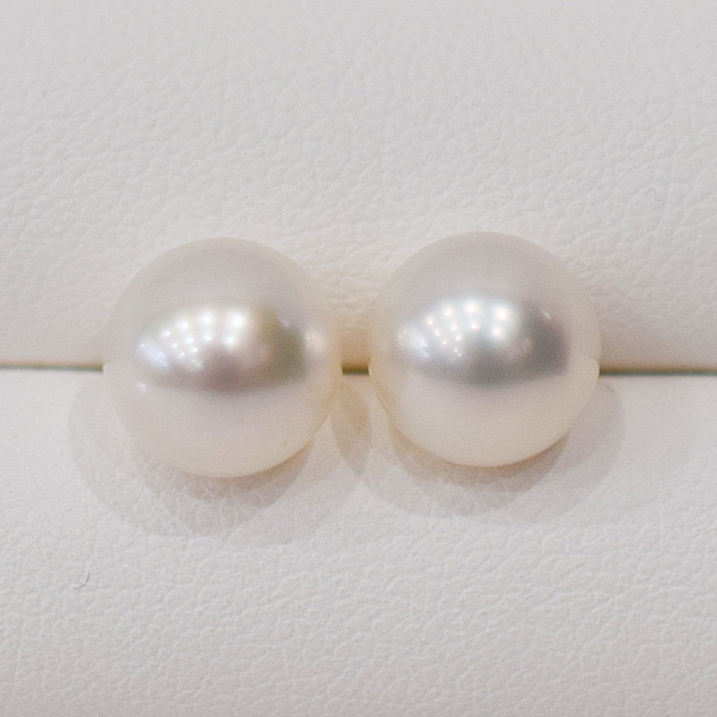 Actual product Rose Certificate from the Pearl Science Laboratory White pink 9mm - 9.5mm Akoya Earring Japan Seawater akoyapearl SK-204113