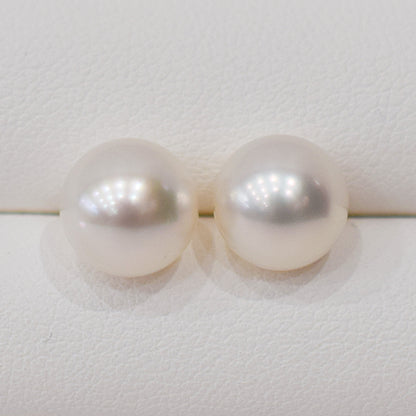 Actual product Rose Certificate from the Pearl Science Laboratory White pink 9mm - 9.5mm Akoya Earring Japan Seawater akoyapearl SK-204113