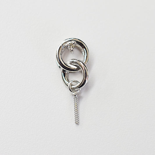 Only metal fittings 0.01ct K18YG Diamond Pendant top SIK00081