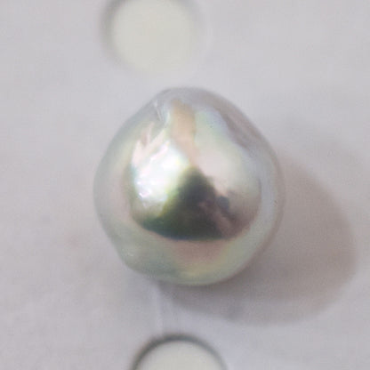 Pendant top Only Natural color 9.8mm Baroque pearl 1pc real akoya pearl Japan Japanese reenspearl あこや 真珠