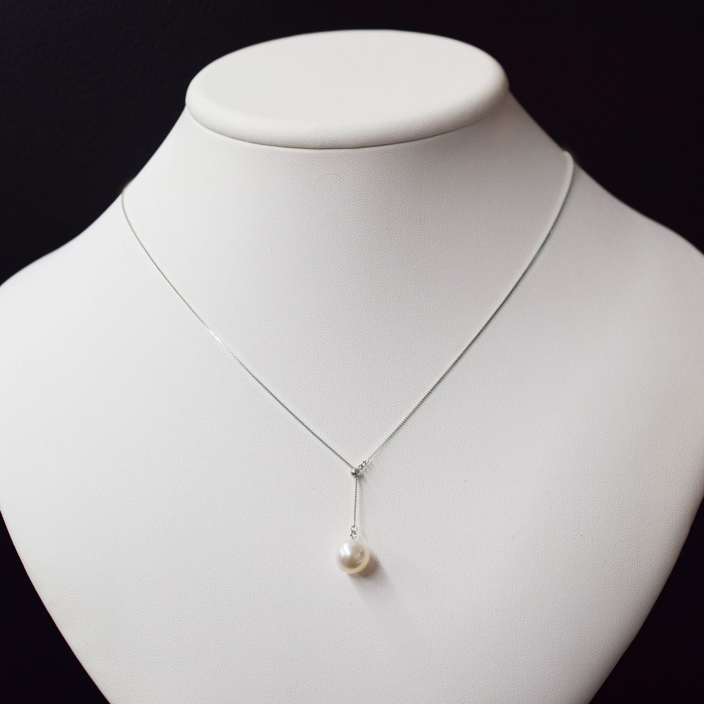 Rare Hanadama rank White pink 9mm - 9.5mm Pt850 Necklace Venetian chain AkoyaPearl Japan あこや 真珠