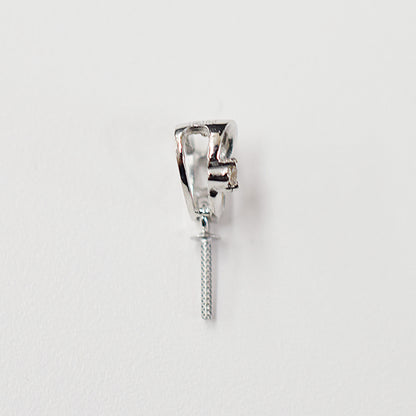 Only metal fittings 0.01ct K18WG Diamond Pendant top SIK00031