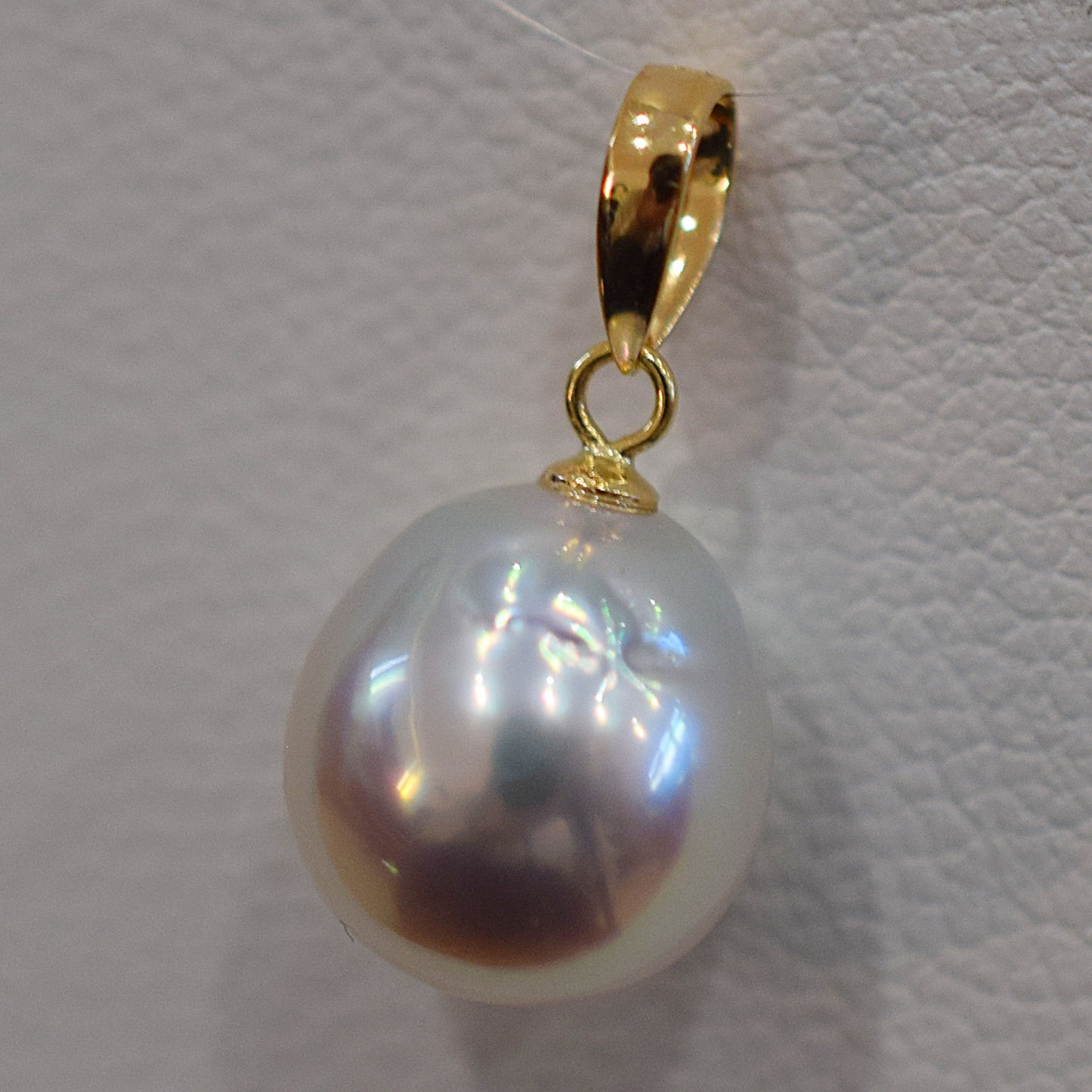 <SALE> Limited to actual item 8.7mm Only penrant top Natural color Seawater Real akoya Pearl Baroque 18K Japan birthday あこや 真珠
