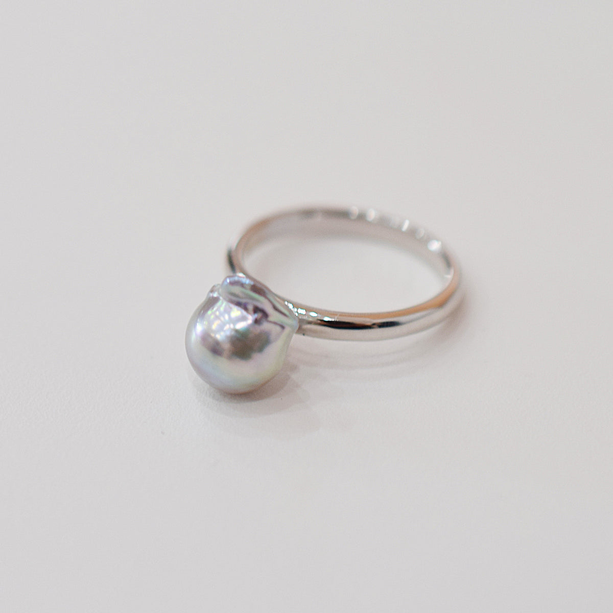 ［You can choose the pearl］Akoya Baroque pearl 8mm - 9mm Natural color Ring Sea Real akoya pearl From Japan 1pc pearl SV925 Silver reenspearl akoyapearl ring