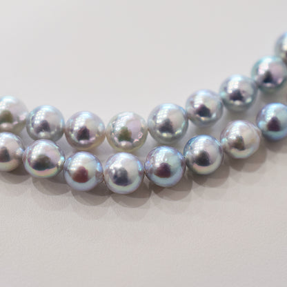 Actual product Necklace Natural color Baroque 6mm - 7mm Akoya Pearl Japan 17.1inch starand choker