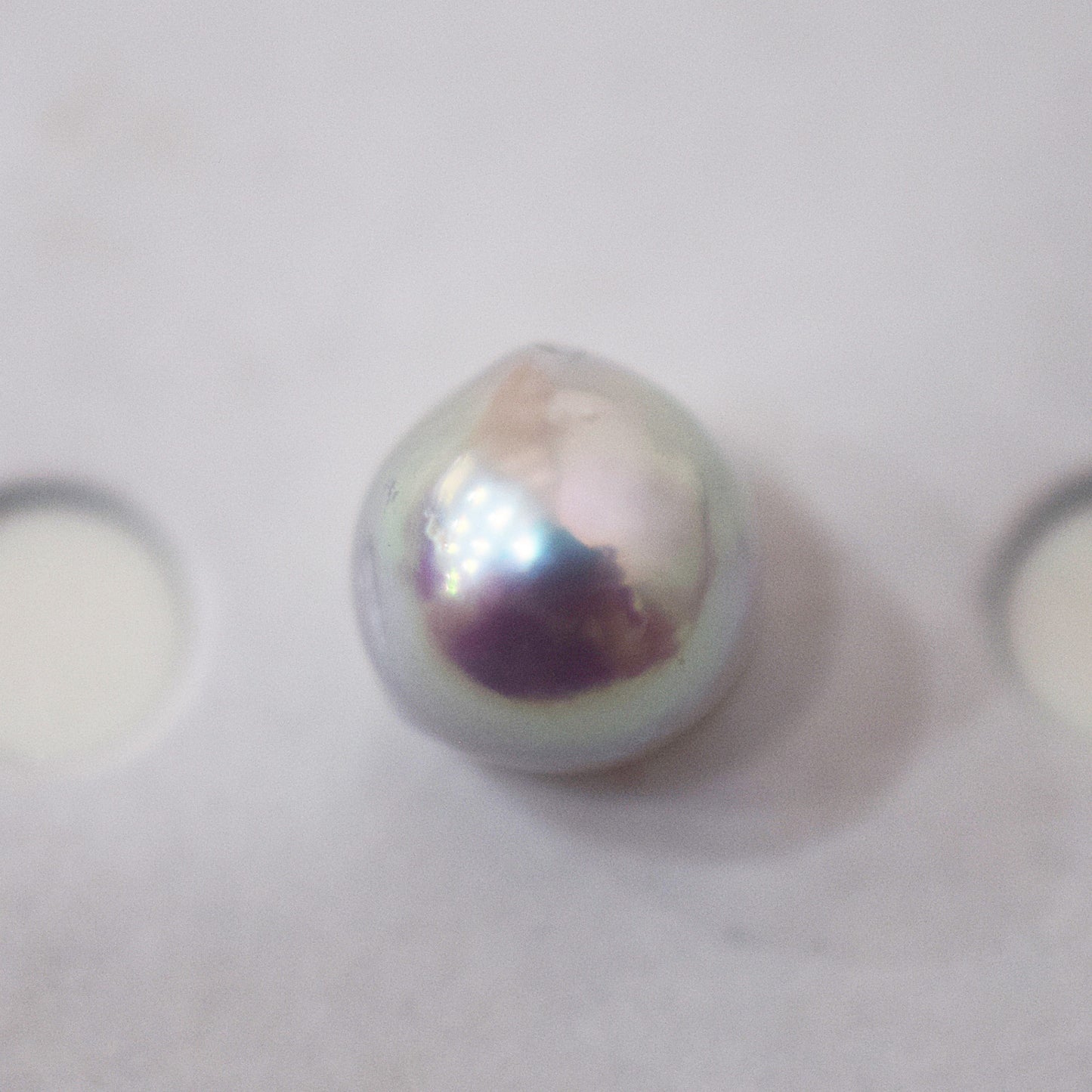 Pendant top Only Natural color 7.2mm Baroque pearl 1pc real akoya pearl Japan Japanese reenspearl あこや 真珠