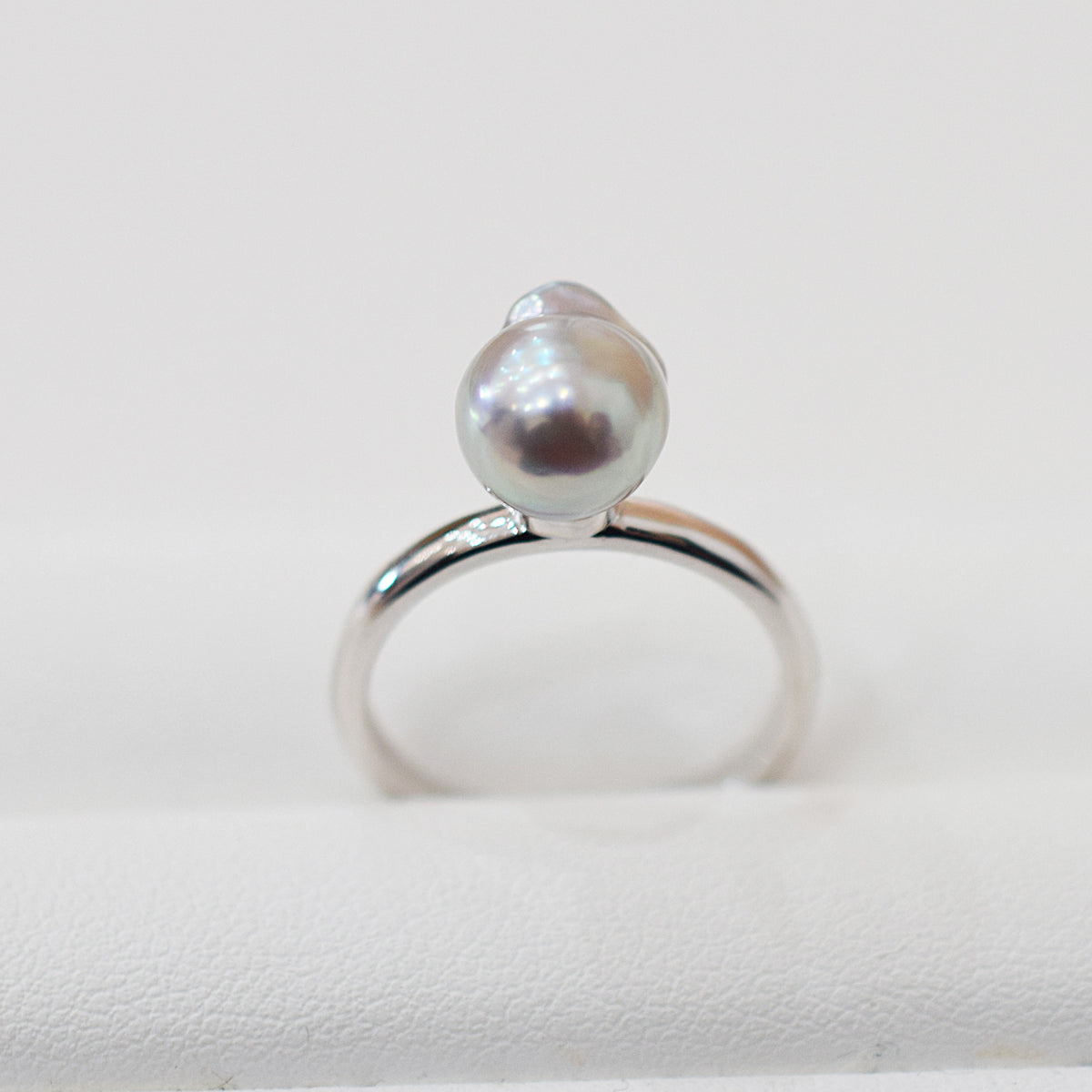 ［You can choose the pearl］Akoya Baroque pearl 8mm - 9mm Natural color Ring Sea Real akoya pearl From Japan 1pc pearl SV925 Silver reenspearl akoyapearl ring