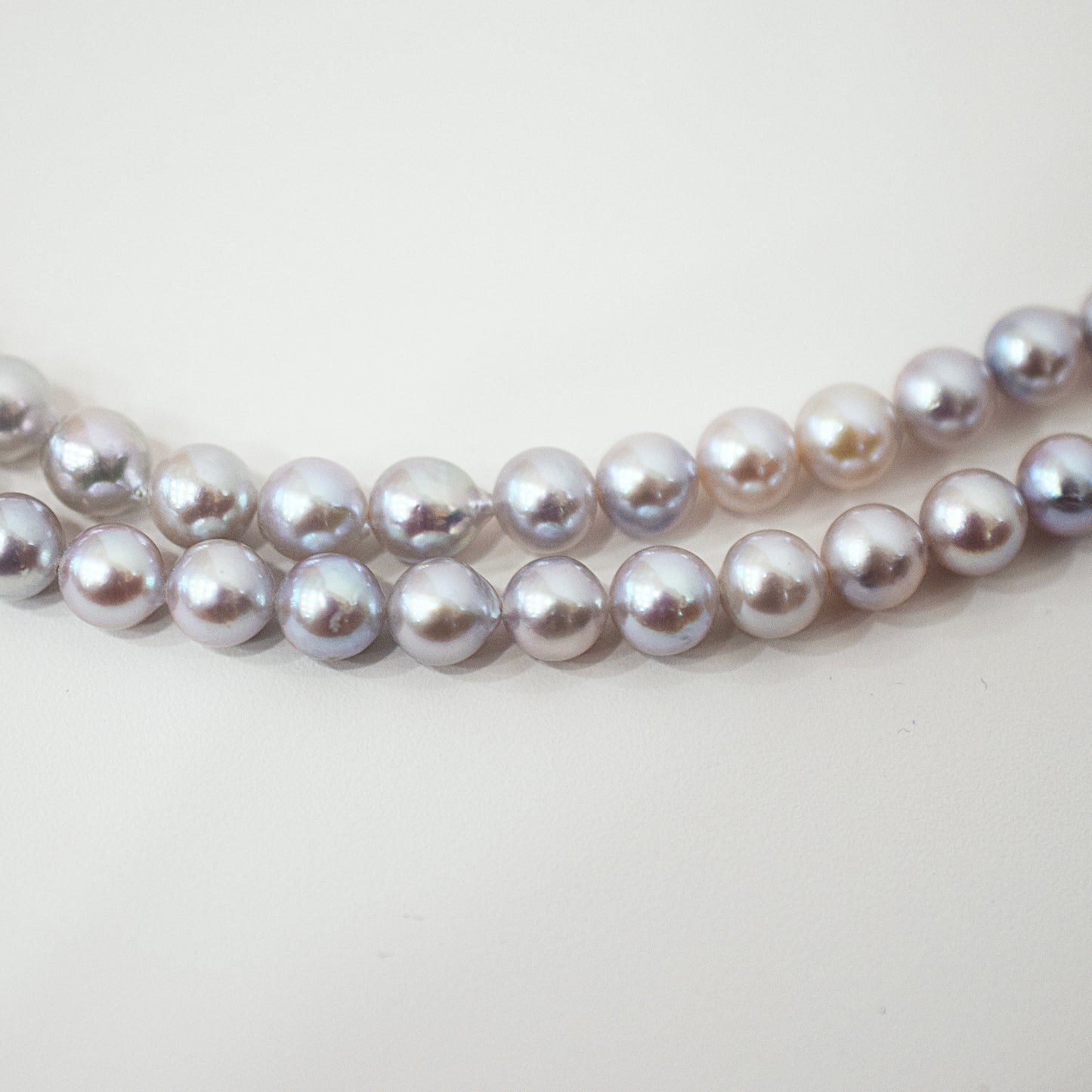 Actual product Necklace Natural color 6mm - 7.5mm Real Akoya Pearl From Japan 19.2inch 49cm starand choker reenspearl
