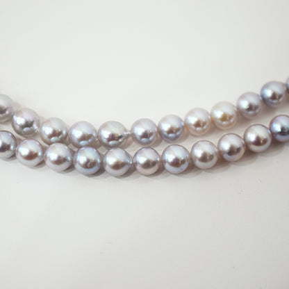 Actual product Necklace Natural color 6mm - 7.5mm Real Akoya Pearl From Japan 19.2inch 49cm starand choker reenspearl