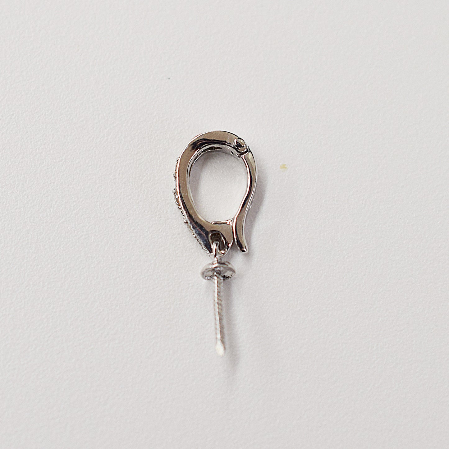 Only metal fittings 0.02ct K18WG Diamond Pendant top SIK00071