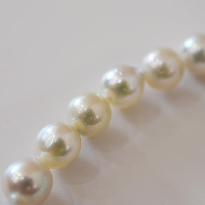 Limited to actual item 9mm - 9.5mm Natural color Multi Semi-round ~ Baroque Akoya Pearl Bracelet From Japan AkoyaPearl Stainless 7.08inch Wedding Japanese Magnet