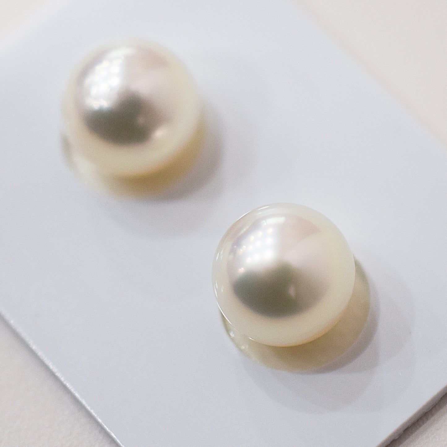 Actual product 9mm - 9.4mm Hanadama Certificate from the Pearl Science Laboratory White pink Loose Akoya Japan Seawater akoyapearl SS-330247