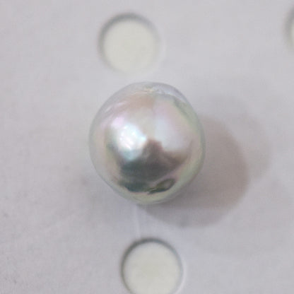 Pendant top Only Natural color 9.8mm Baroque pearl 1pc real akoya pearl Japan Japanese reenspearl あこや 真珠