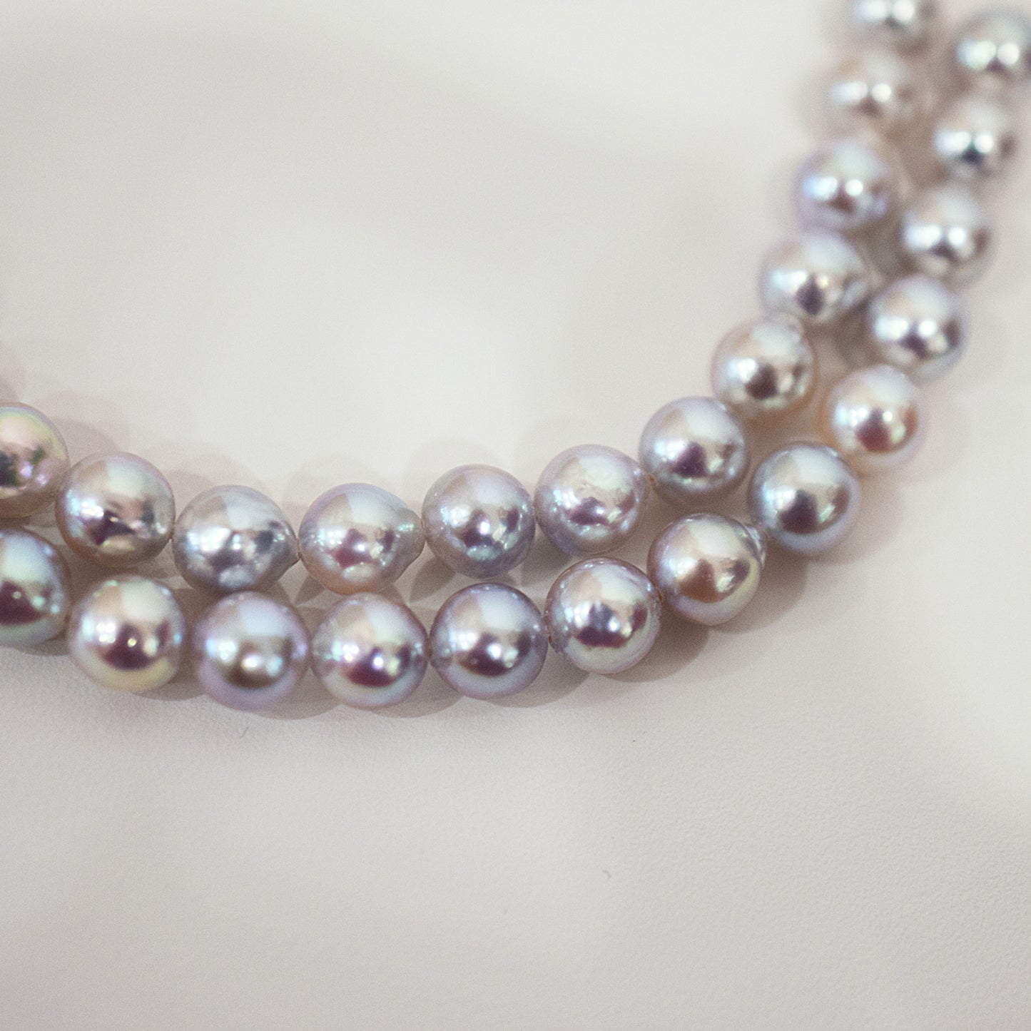 Actual product Necklace Natural color 6mm - 7.5mm Real Akoya Pearl From Japan 16.9inch 43cm starand choker reenspearl