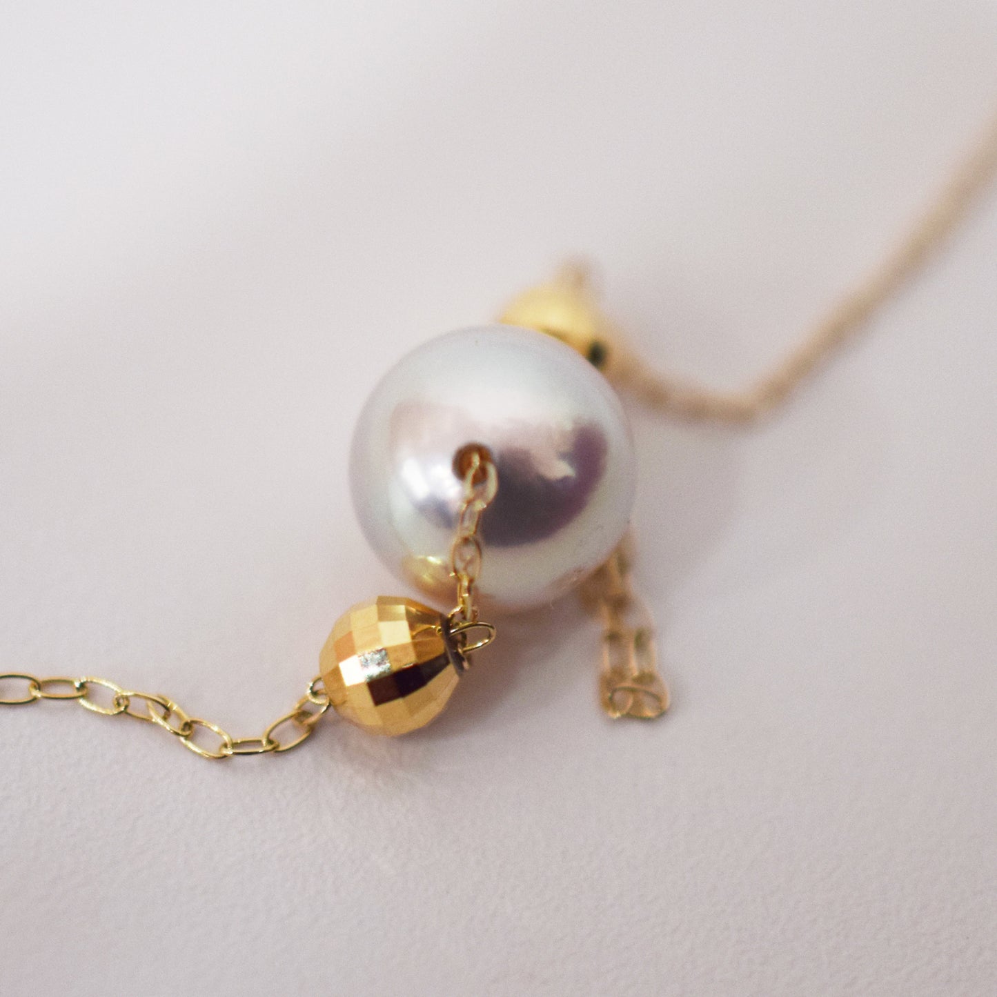 Actual product Actual product 8mm Akoya Queen Certificate from the Pearl Science Laboratory Natural color necklace K18YG Japan reenspearl SS-330089