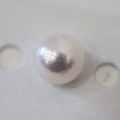 Pearl Science Laboratory Sorting Rose white pink 9.4mm Sea Real Akoya Loose 1pc Japan Japanese Seawater akoyapearl