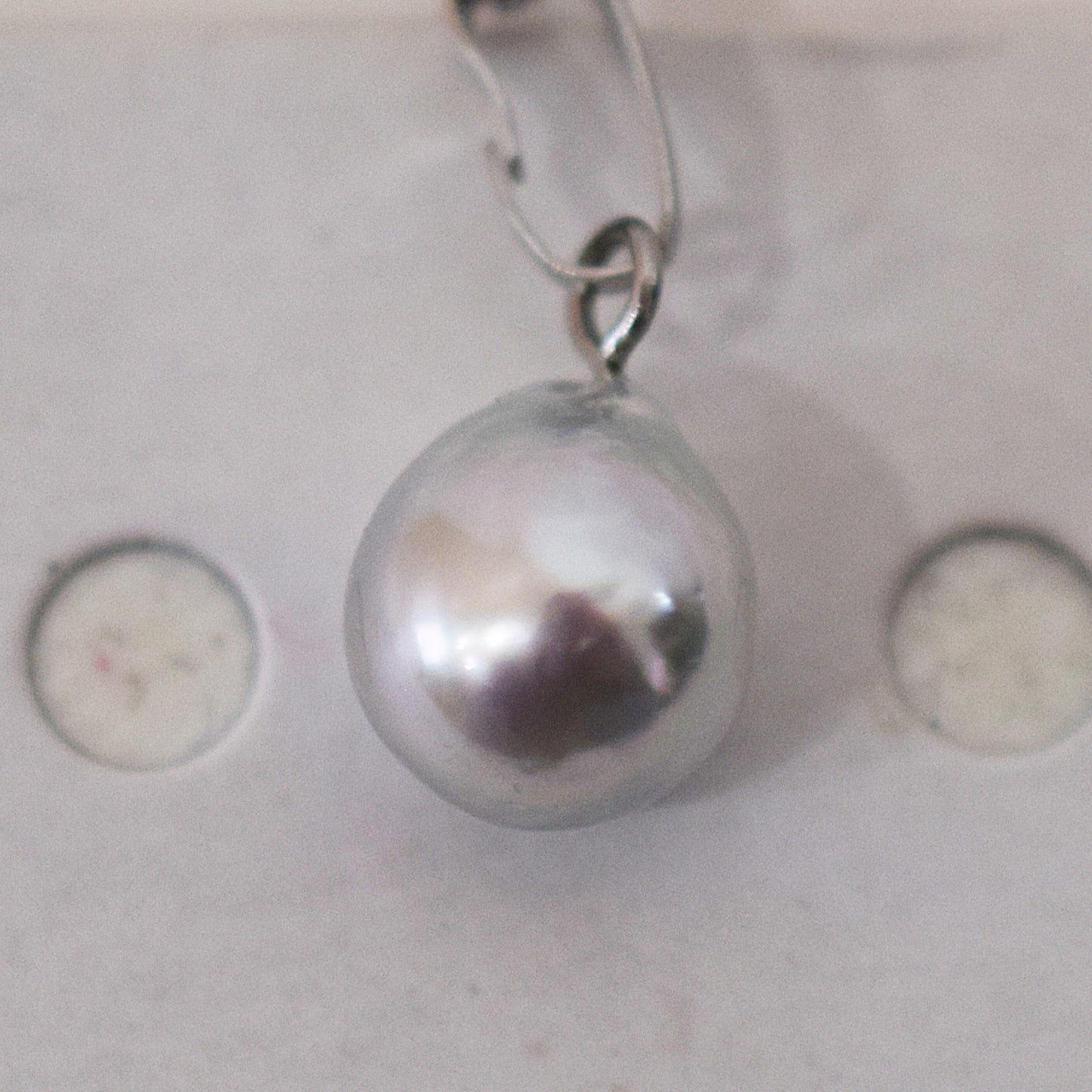 Actual product 10mm pendant Necklace Natural color Seawater Real akoya Pearl Baroque Surgical Stainless Steel Japan reenspearl