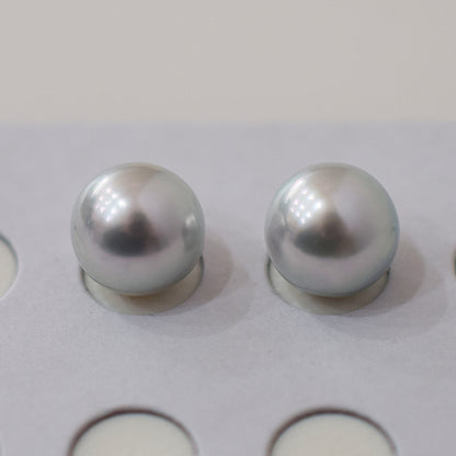 A rank Natural color 8.5mm -  9mm 1pair 2pc Loose Real akoya pearl Japan Japanese Seawater reenspearl あこや 真珠 日本