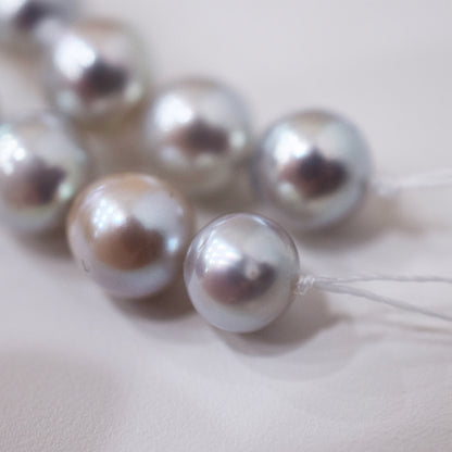 Actual product Necklace Natural multi color 6mm - 9.7mm Real Akoya Pearl From Japan 18.5inch 47cm starand choker reenspearl