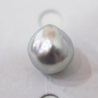 Pendant top Only Natural color 9.8mm Baroque pearl 1pc real akoya pearl Japan Japanese reenspearl あこや 真珠