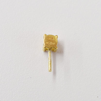 Only metal fittings 0.1ct K18YG Diamond Pendant top