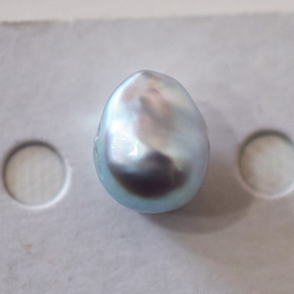 Actual product 11mm Necklace Natural color Seawater Real akoya Pearl Baroque Surgical Stainless Steel Japan reenspearl