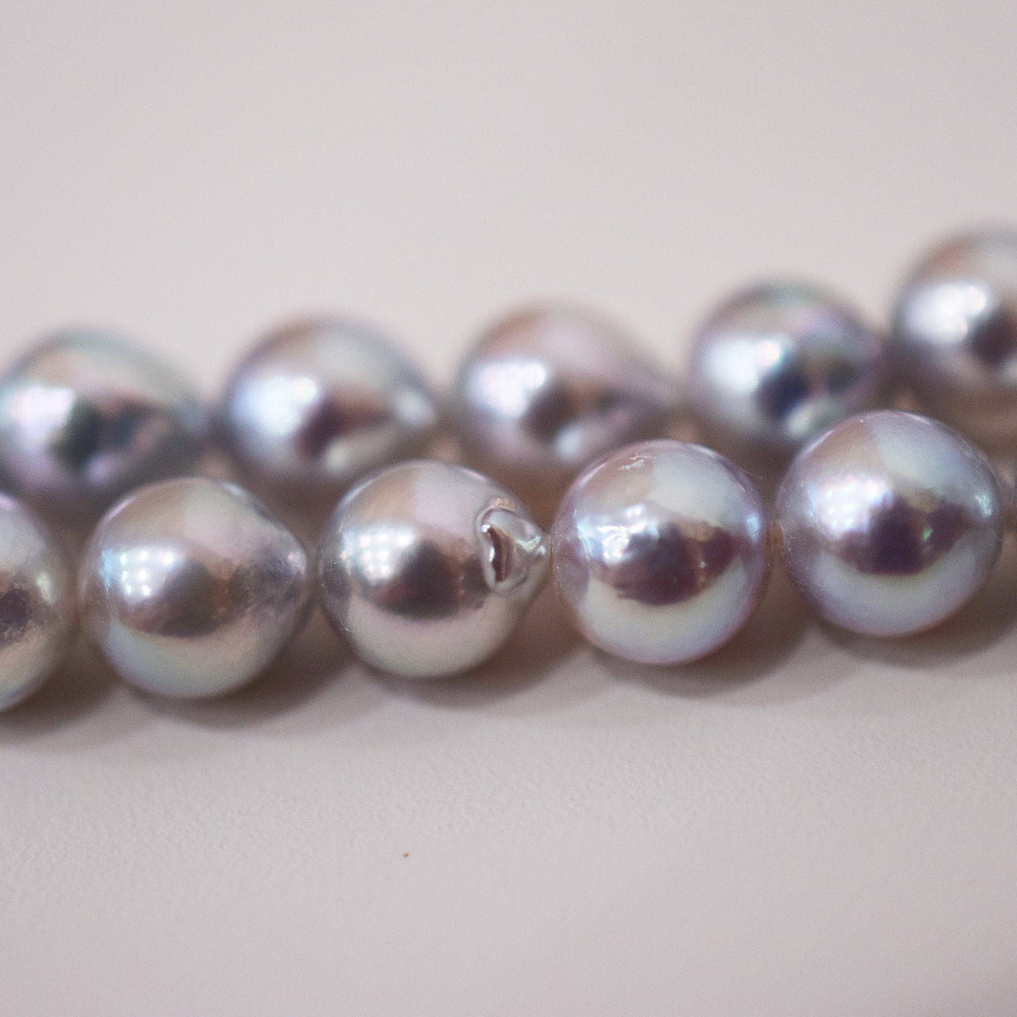 Actual product Necklace Natural color 6mm - 7.5mm Real Akoya Pearl From Japan 16.3inch 41.5cm starand choker reenspearl