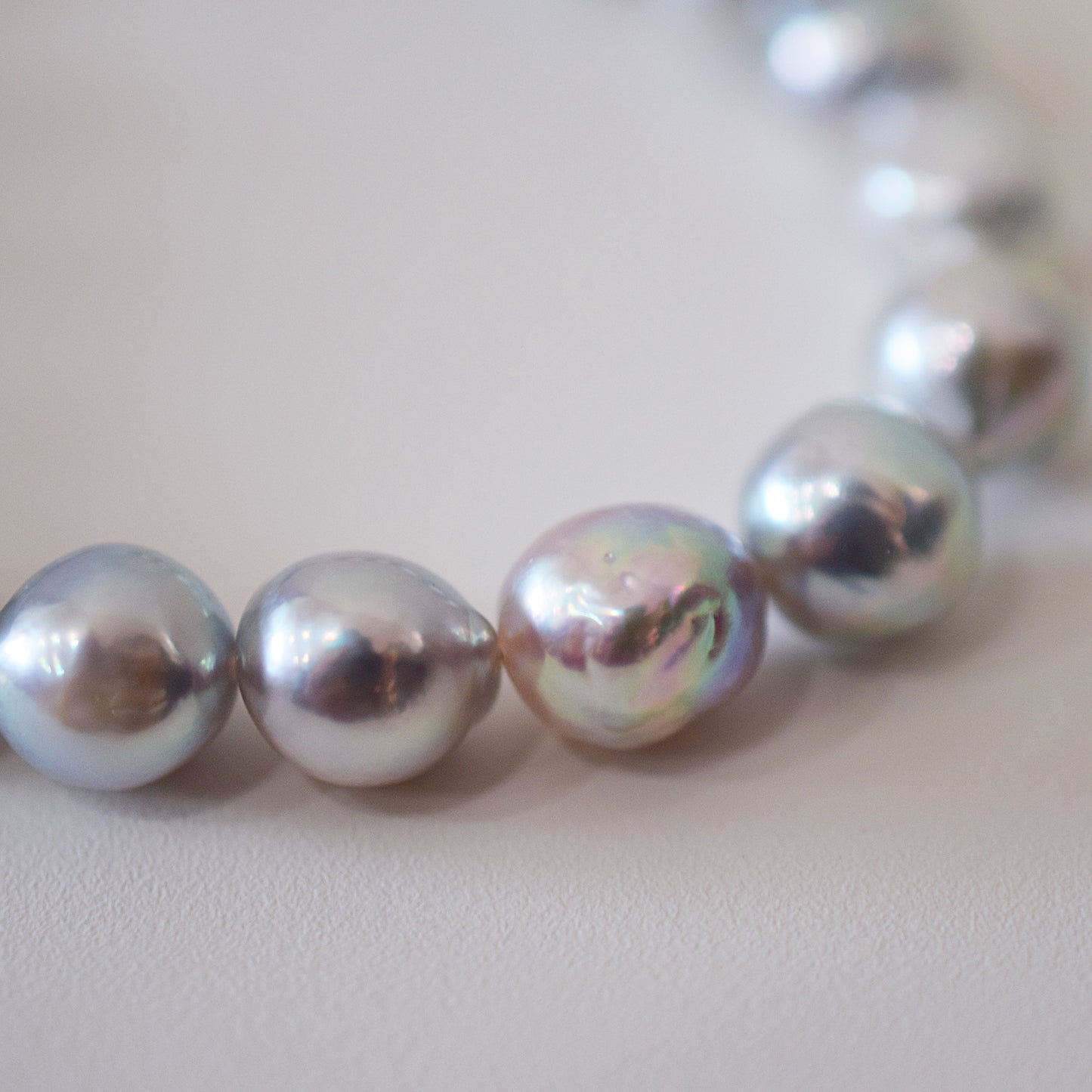Limited to actual item 8mm - 9mm Natural color Baroque Akoya Pearl Bracelet 7.48inch Japan AkoyaPearl SV925 Wedding Japanese Seawater