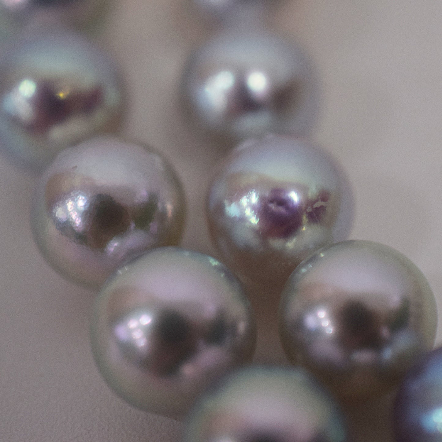 Limited to actual item Necklace Natural multi color 9mm - 9.7mm Real Akoya Pearl From Japan 16.7inch 42.5cm starand choker reenspearl