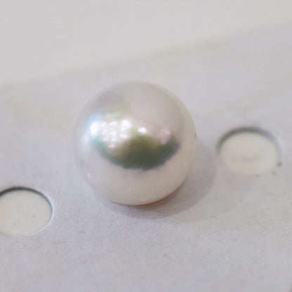 Pearl Science Laboratory Sorting Rose white pink 9.4mm Sea Real Akoya Loose 1pc Japan Japanese Seawater akoyapearl
