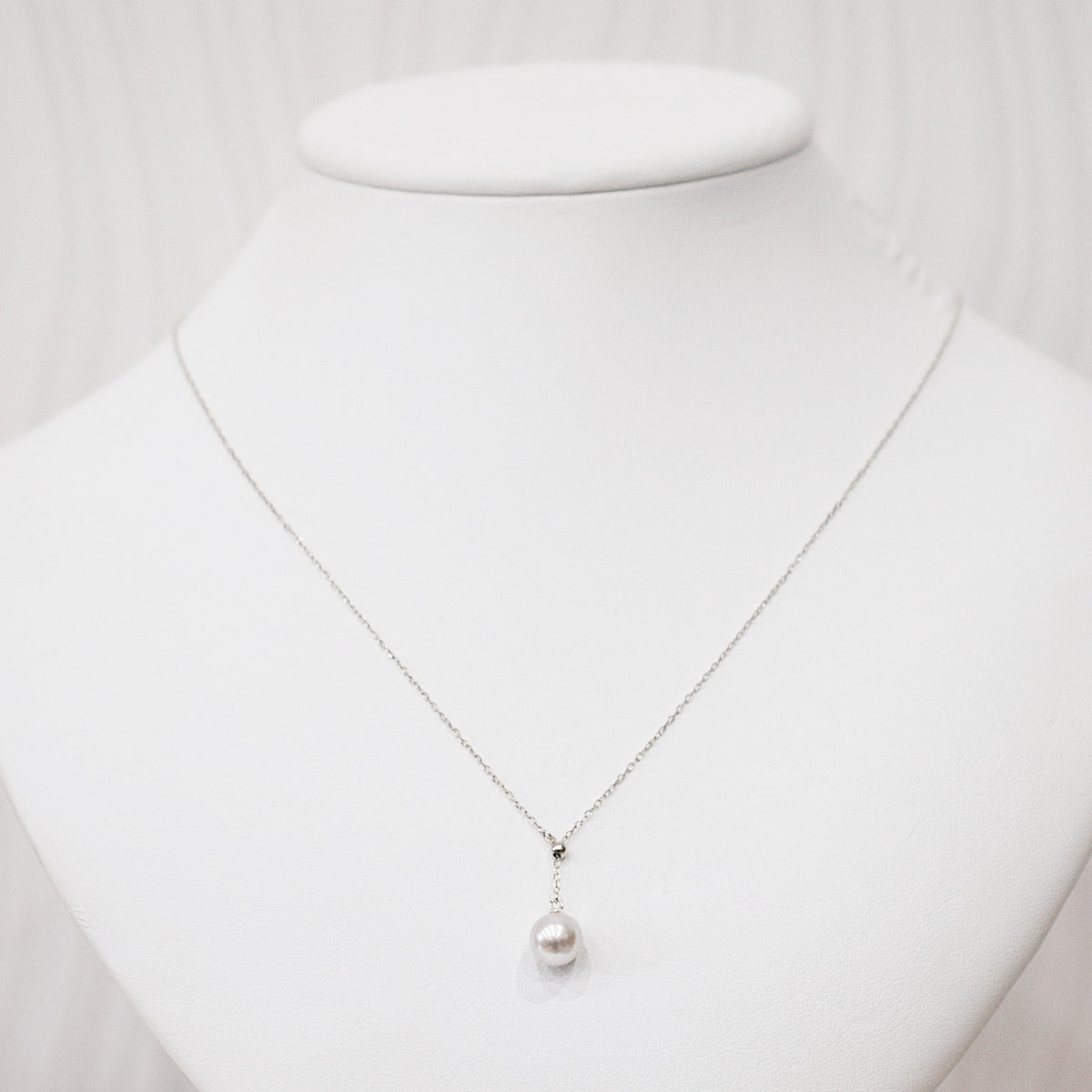 【K10YG / K10WG / K18YG / Pt850】Rare Natural color rank 8mm - 8.5mm Azuki chain Necklace Akoyapearl Japan あこや 真珠