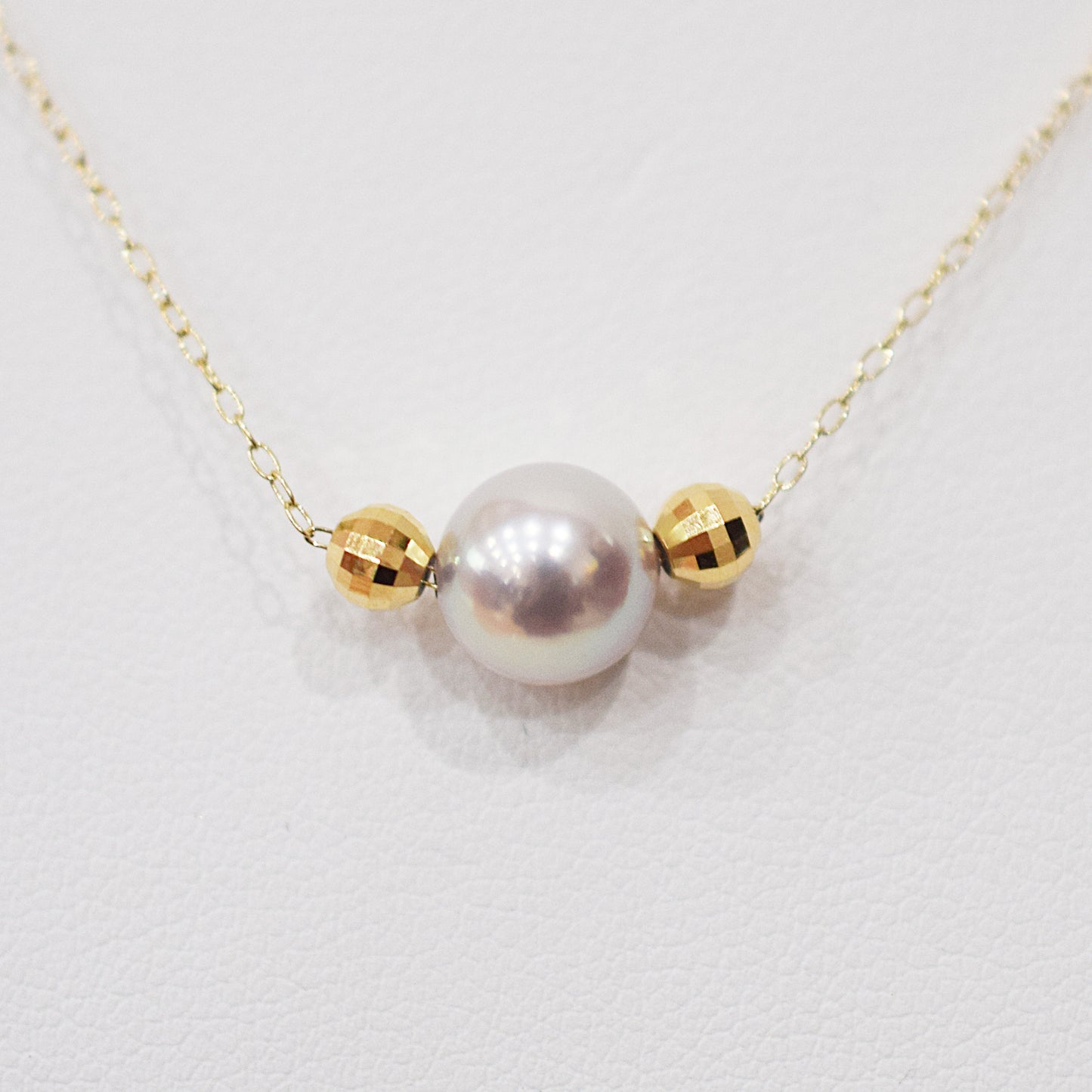 Actual product Actual product 8mm Akoya Queen Certificate from the Pearl Science Laboratory Natural color necklace K18YG Japan reenspearl SS-330089