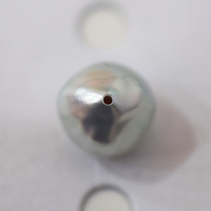 Pendant top Only Natural color 9.8mm Baroque pearl 1pc real akoya pearl Japan Japanese reenspearl あこや 真珠