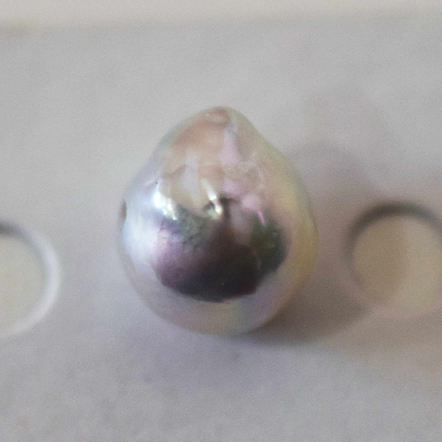 Actual product 10.4mm Necklace Natural color Seawater Real akoya Pearl Baroque Surgical Stainless Steel Japan reenspearl