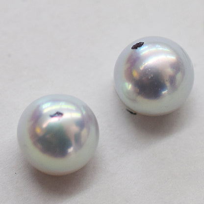 AAA rank 6.5mm - 7mm Natural 1pair 2pc Real Akoya Pearl studs Earring Japan Japanese Seawater reenspearl birthday loose