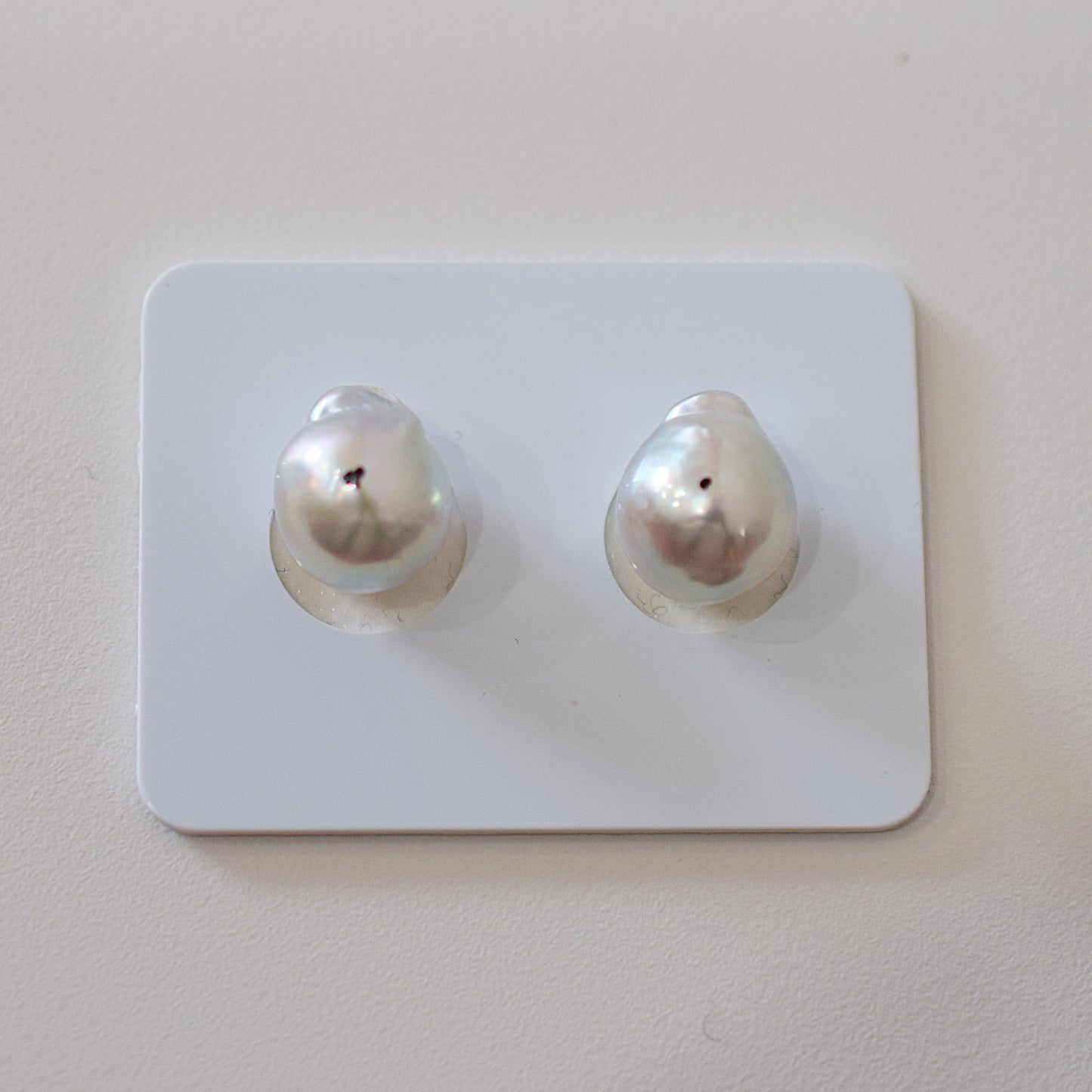 Actual product Natural color akoya pearl Baroque pearl 10mm - 10.5mm 18K 14K Surgical Stainless Steel stud Earrings Japan