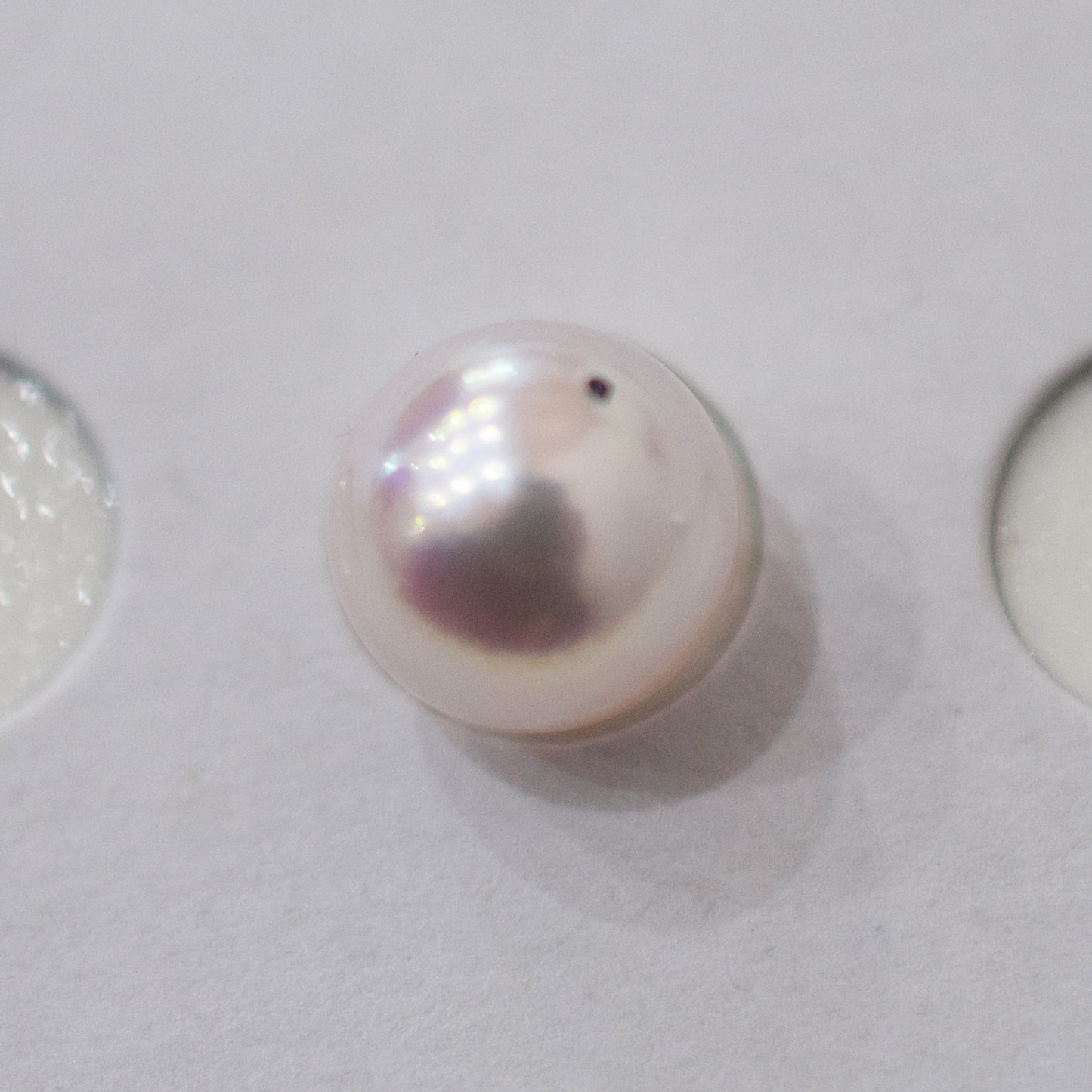 ［Custom-made］(1)White pink 7.5mm - 8mm akoya pearl Triangle Ear Cuff, (2)atural color 8.5mm - 9mm SV925 Ear Cuff