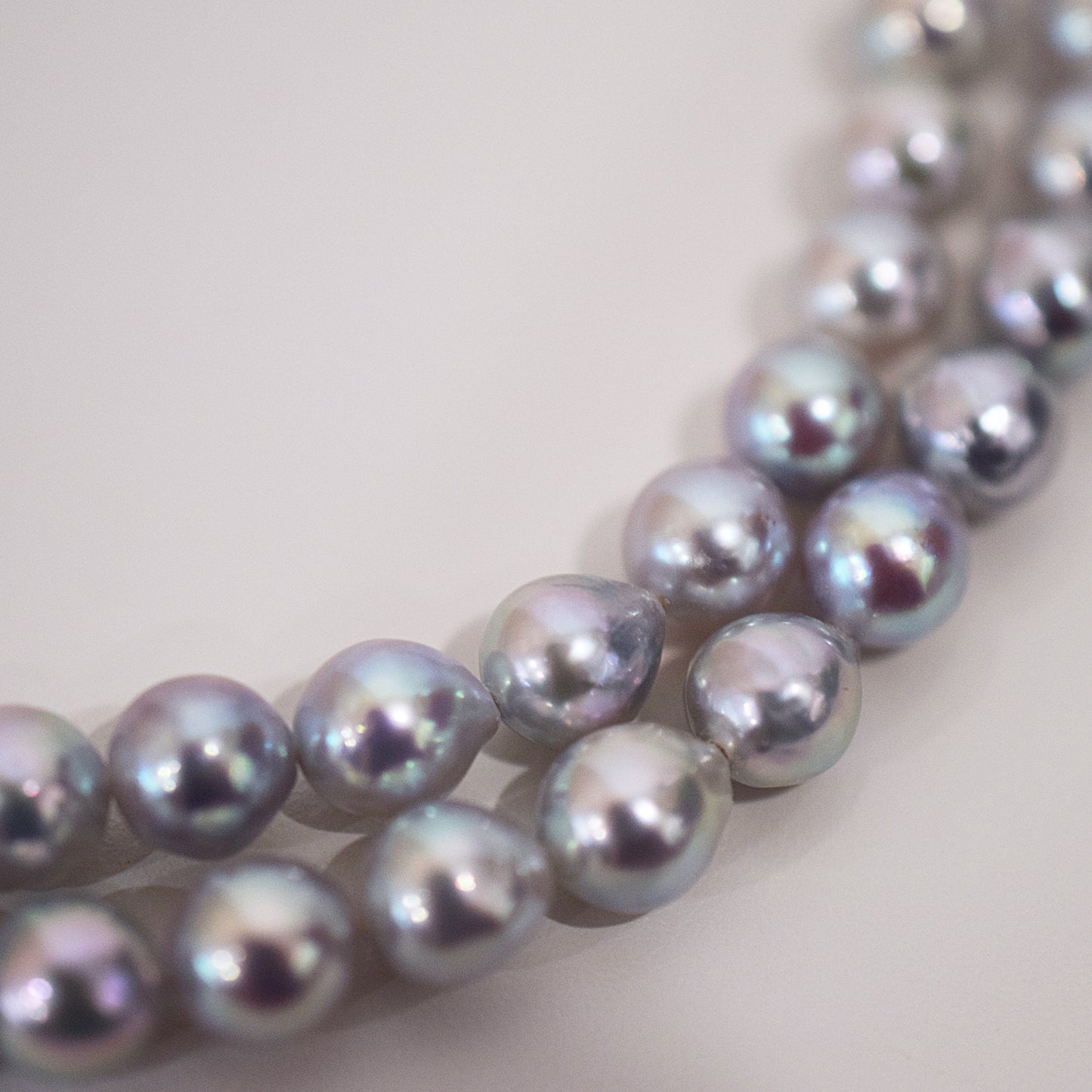 Actual product Necklace Natural color 6mm - 7.5mm Real Akoya Pearl From Japan 16.9inch 43cm starand choker reenspearl
