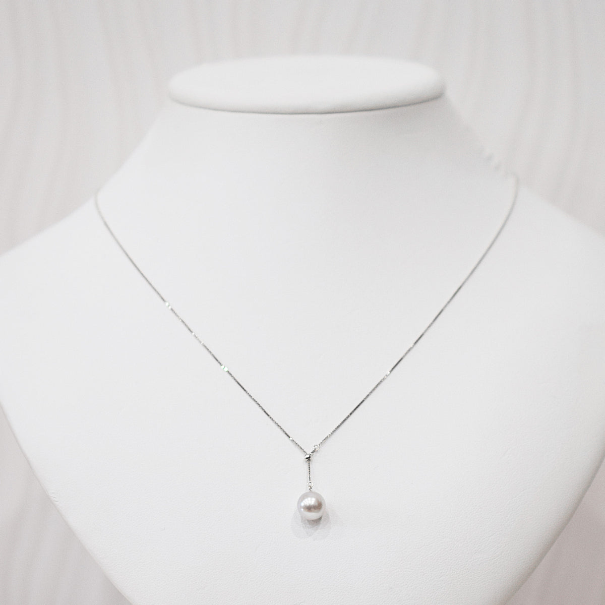 【K10YG / K10WG / K18YG / Pt850】Rare Natural color rank 8mm - 8.5mm Venetian chain Necklace Akoyapearl Japan あこや 真珠