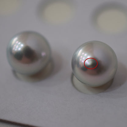 A rank Natural color 8.5mm -  9mm 1pair 2pc Loose Real akoya pearl Japan Japanese Seawater reenspearl あこや 真珠 日本