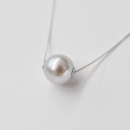 【K10YG / K10WG / K18YG / K18WG】Ultra rare Natural color Madama rank 9mm Seawater Real necklace Akoya Pearl Japan
