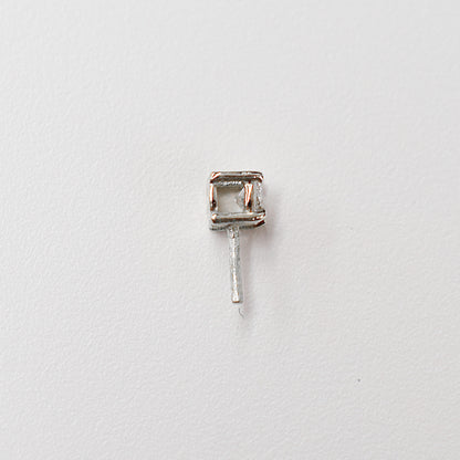 Only metal fittings 0.09ct K18WG Diamond Pendant top