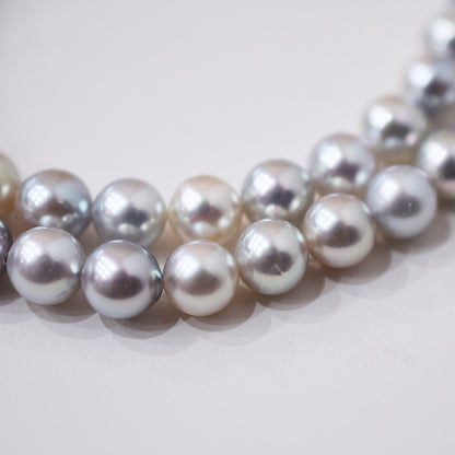 Actual product Necklace Natural multi color 6mm - 9.7mm Real Akoya Pearl From Japan 18.5inch 47cm starand choker reenspearl